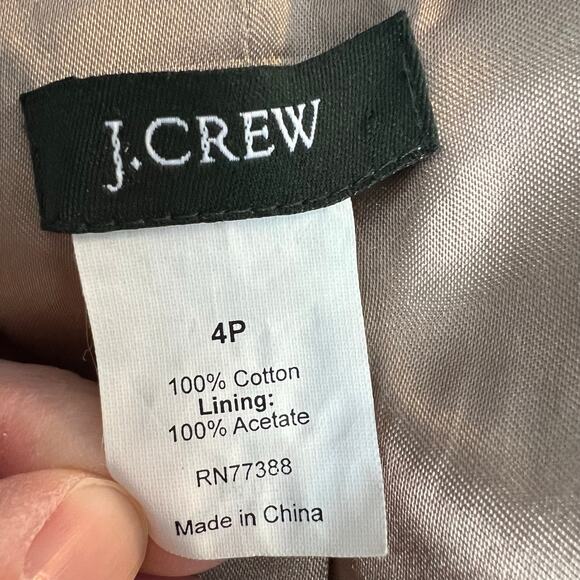 J Crew Brown Velvet Blazer Buttons Academia 4P Preppy Career - Picture 4 of 6